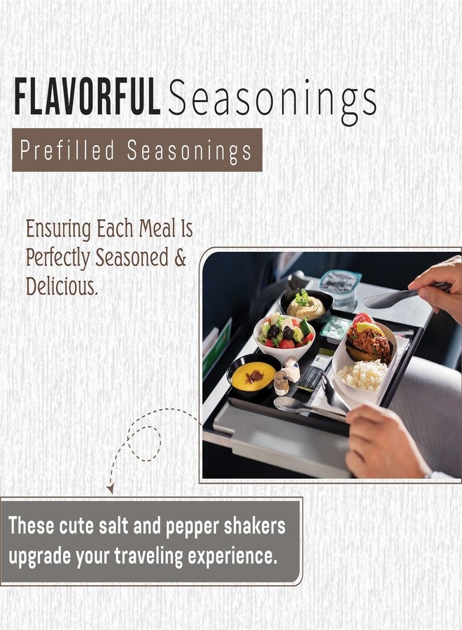 Global Basics Bulk MINI PREFILLED Salt & Pepper Shaker Sets | 100 Pairs of Personal-Sized, Prefilled, Disposable Salt & Pepper Shakers (100) - Image 3